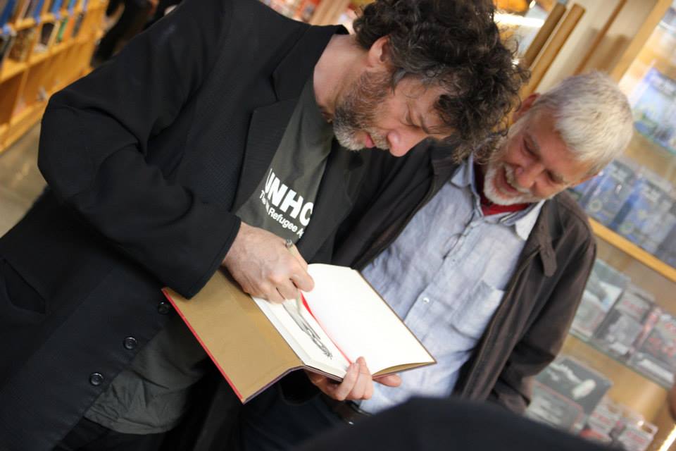 Alejo Cuervo amb en Neil Gaiman