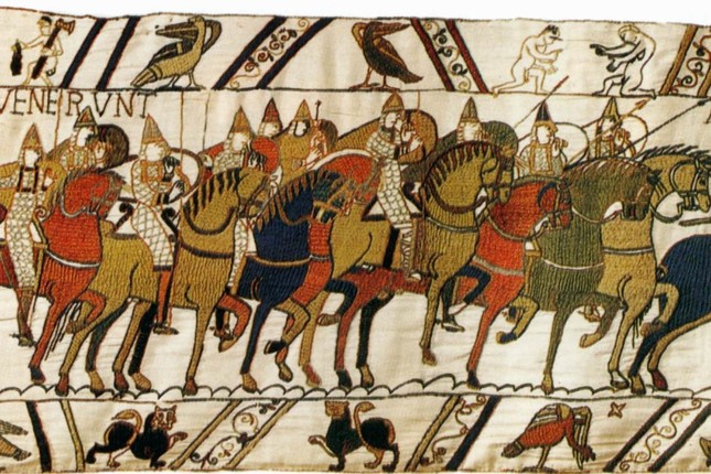 Els cavallers normands del duc Guillem el Conqueridor. Al Tapís de Bayeux, de 1066